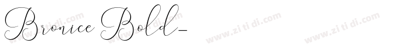 Bronice Bold字体转换
